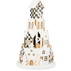 Gingerbread Round Illuminated Village