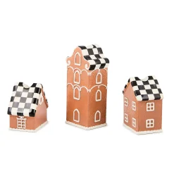 Gingerbread Village Candle Holders, Set of 3