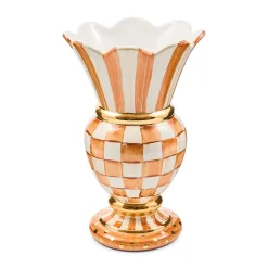 Ginger Check Ceramic Great Vase