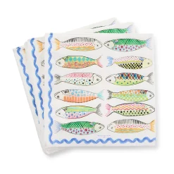 Go Fish Cocktail Paper Napkins