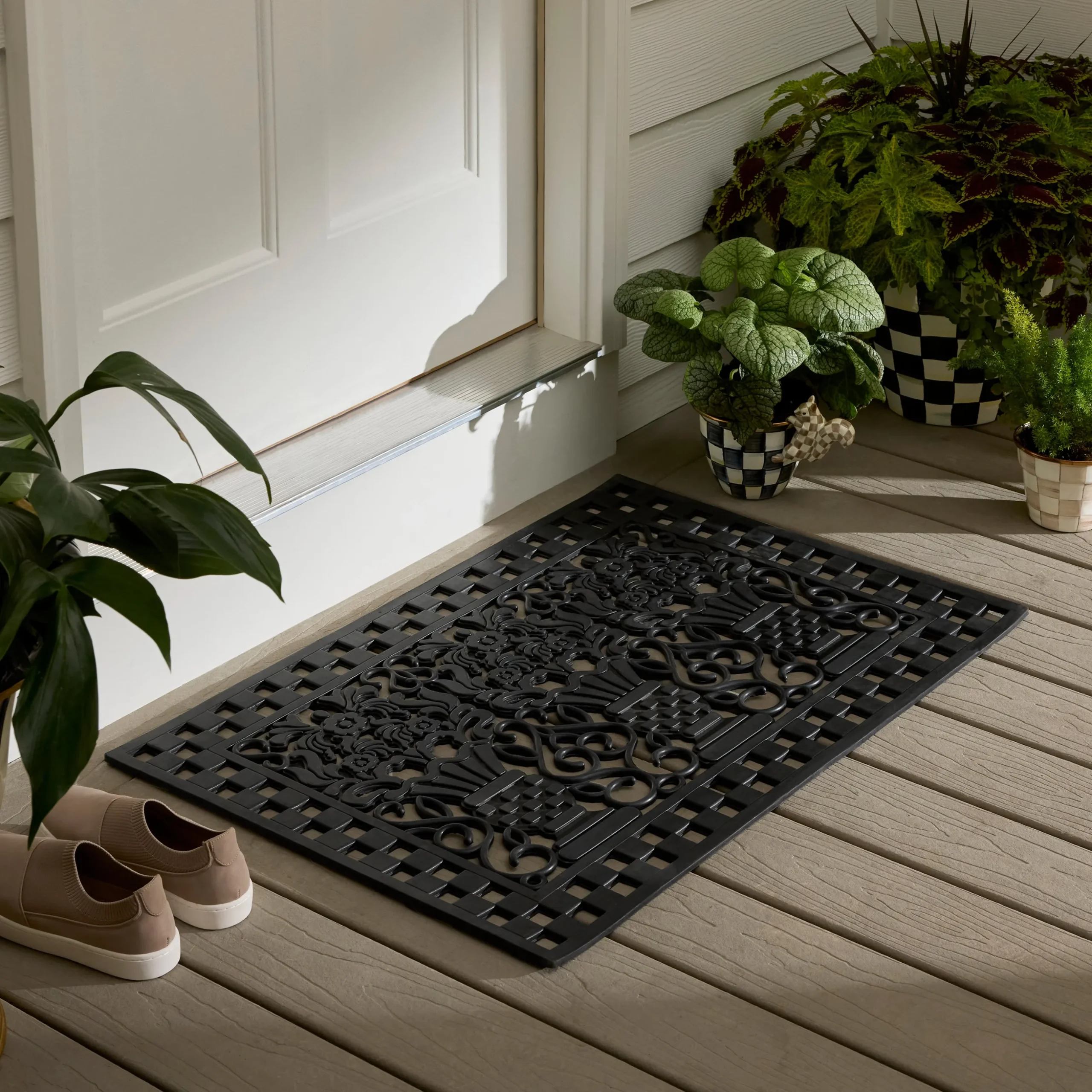 Great Vase Rubber Entrance Mat