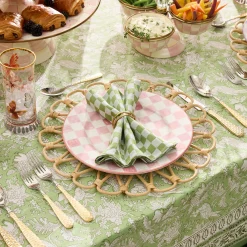 Green Check Napkin, Set of 4