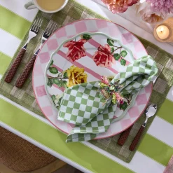 Green Check Napkin, Set of 4