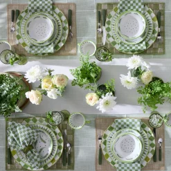 Green Check Napkin, Set of 4