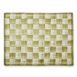 Green Sinamay Placemats, Set of 4