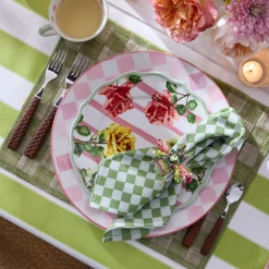 Green Sinamay Placemats, Set of 4