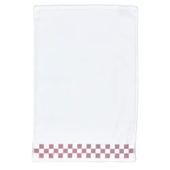 Hand Towel with Rose Check Border