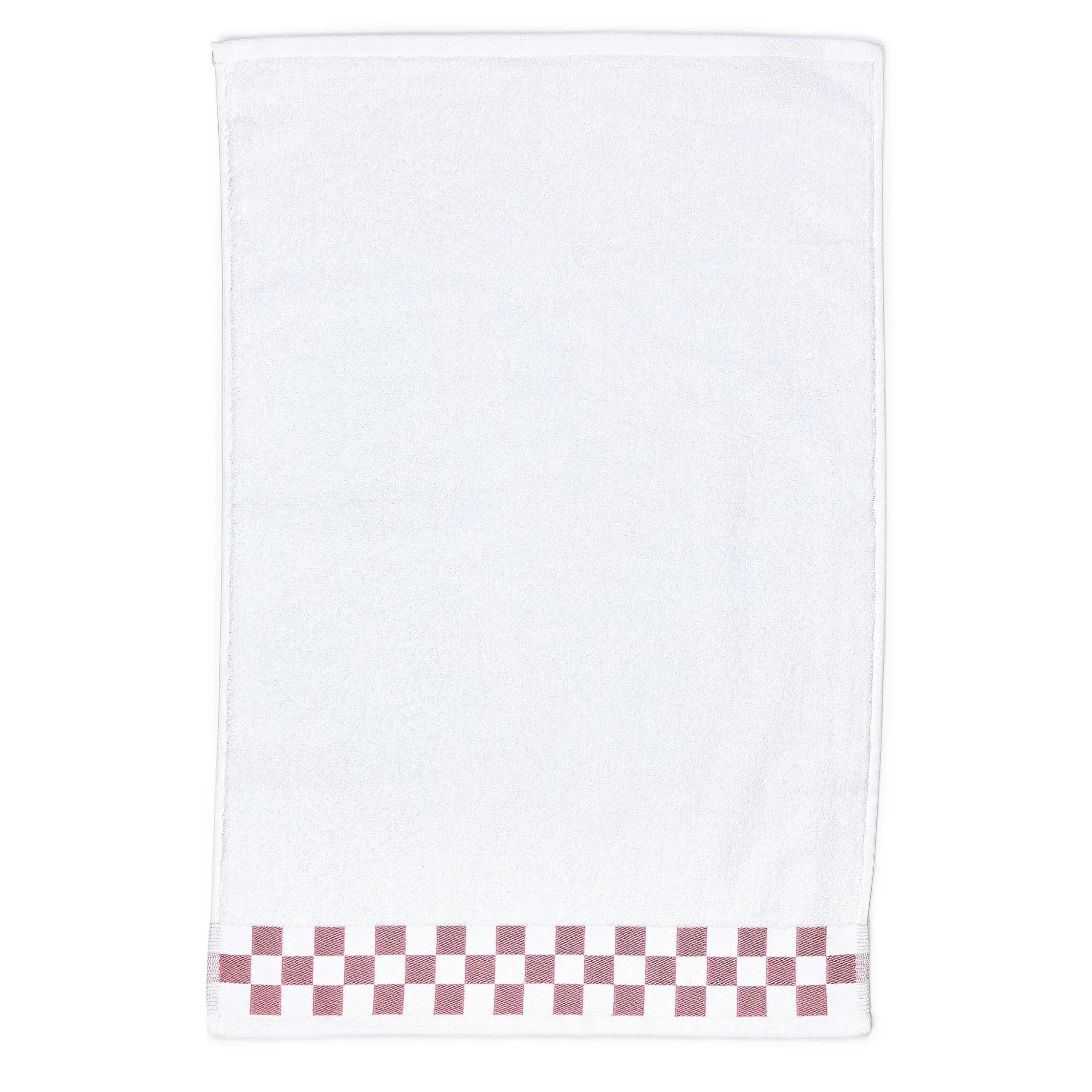 Hand Towel with Rose Check Border
