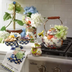 Hydrangea Tea Kettle Dish Towel