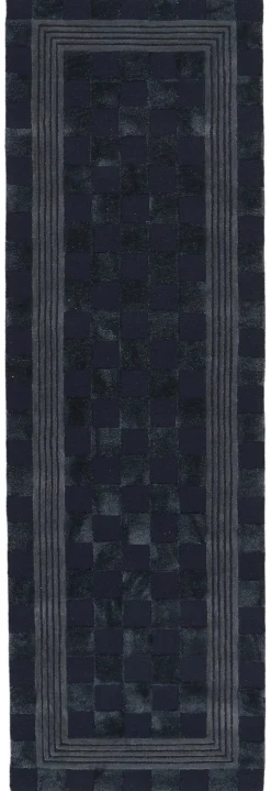Indigo Blue Tonal Check 2'6