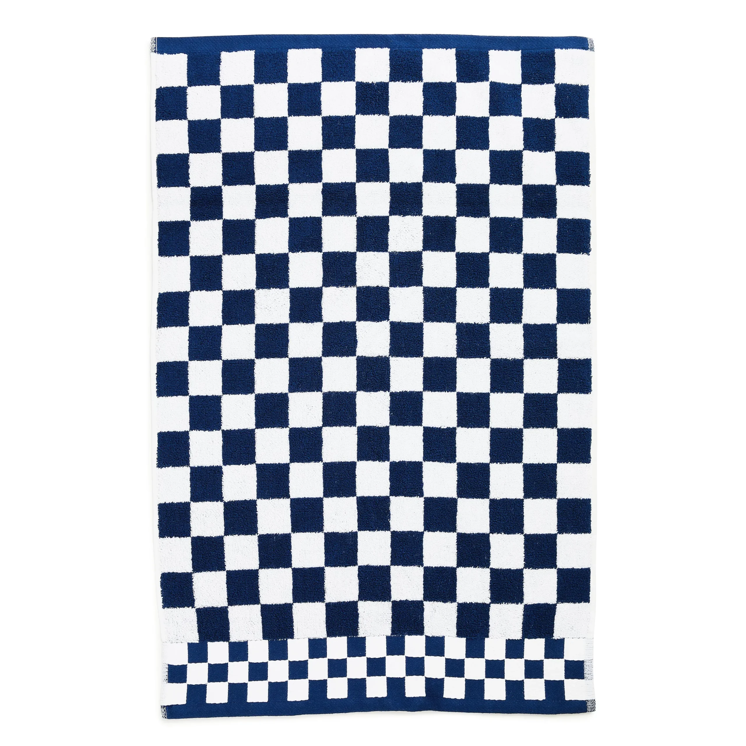 Indigo Check Hand Towel