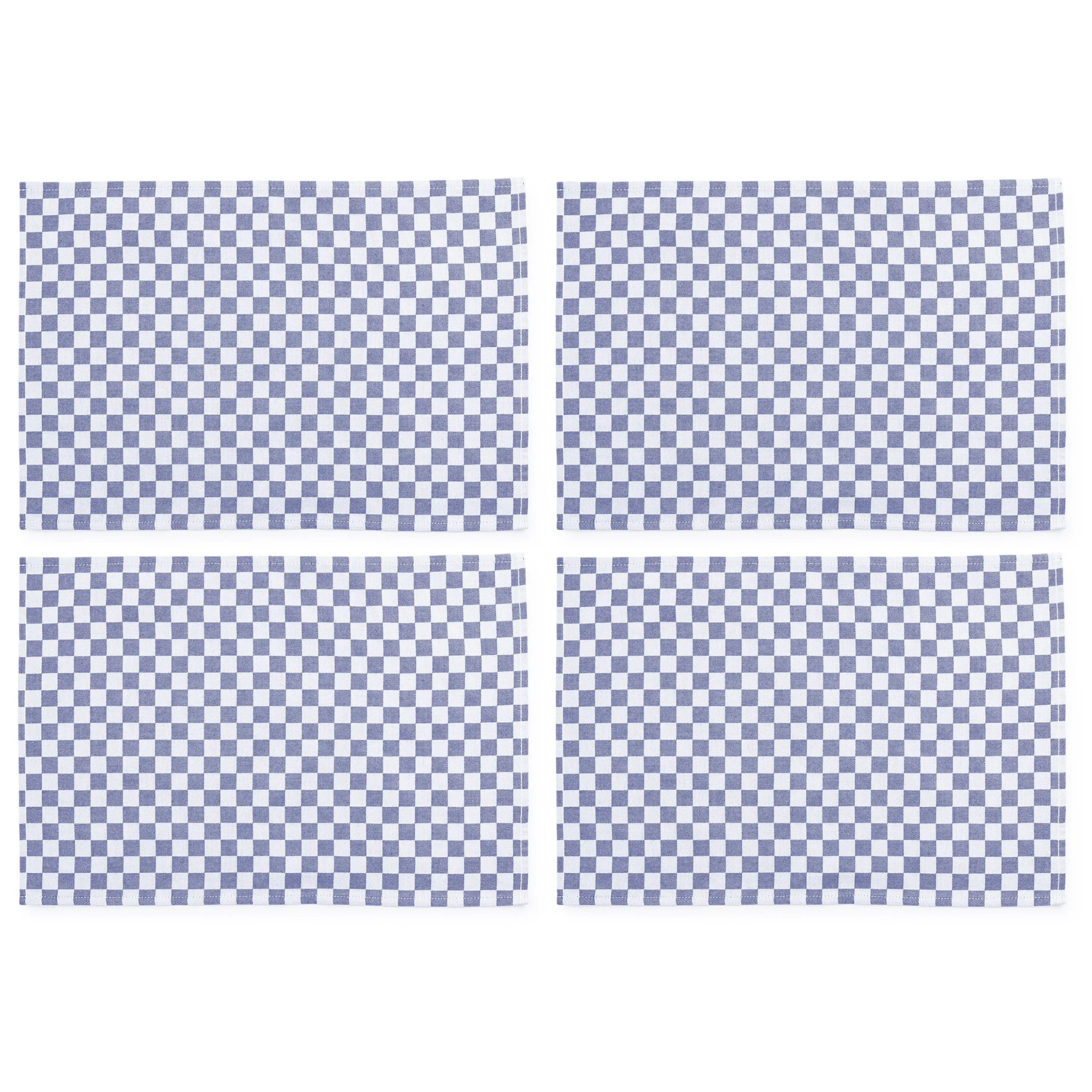 Indigo Check Placemat, Set of 4