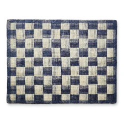 Indigo Sinamay Placemats, Set of 4