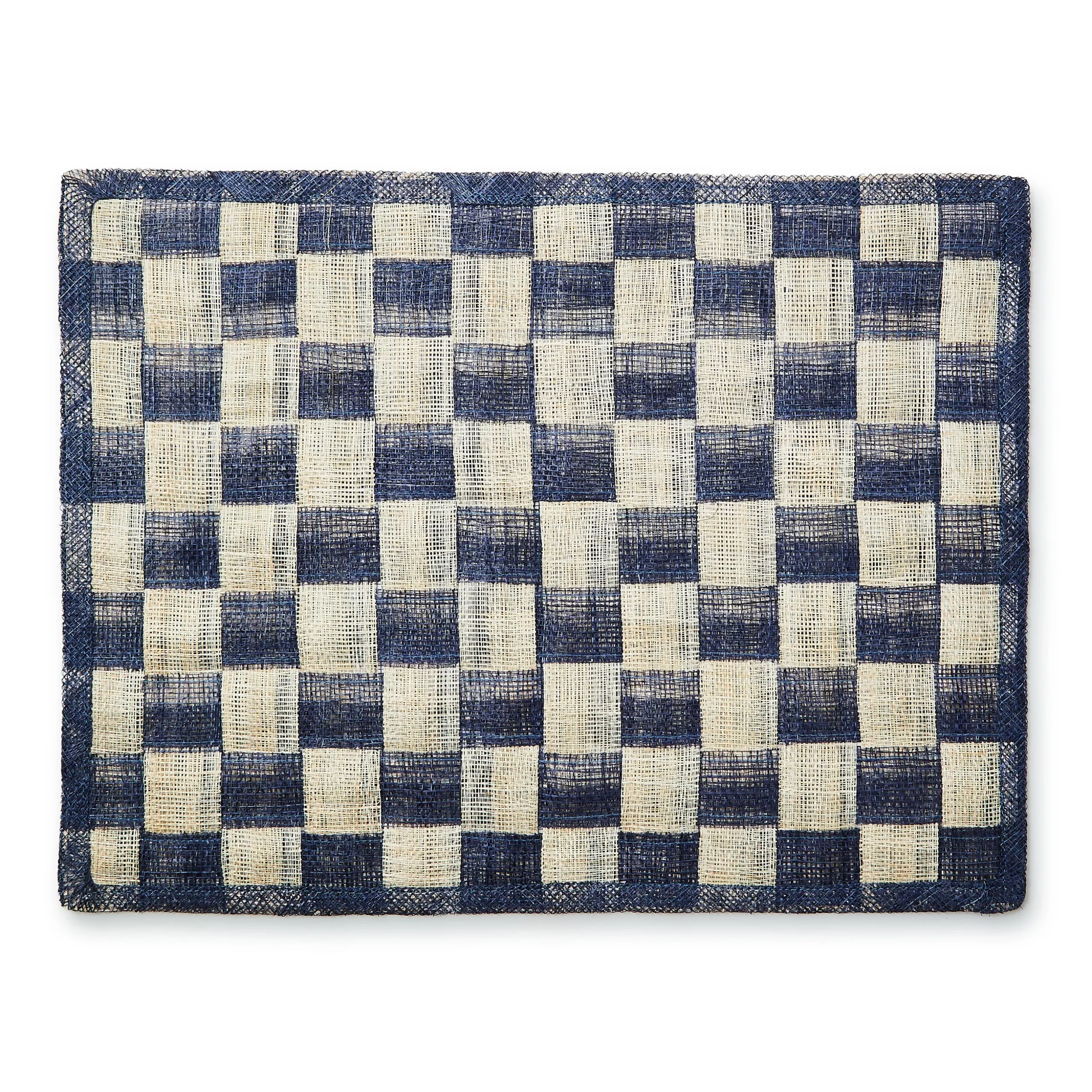 Indigo Sinamay Placemats, Set of 4