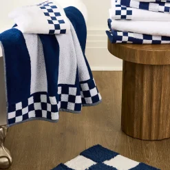 Indigo Stripe Bath Towel