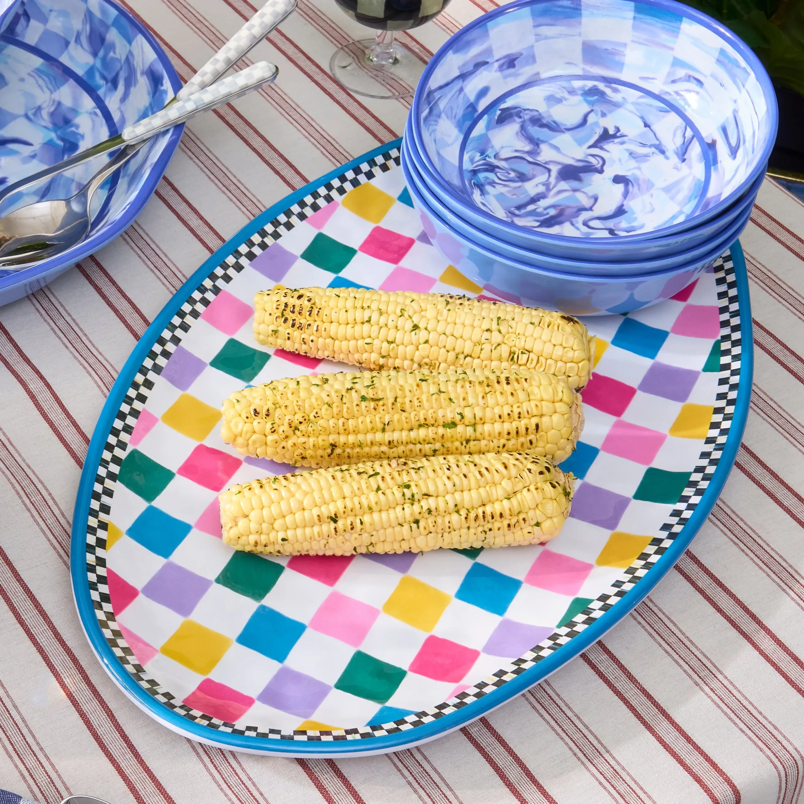 Jamboree Melamine Oval Platter