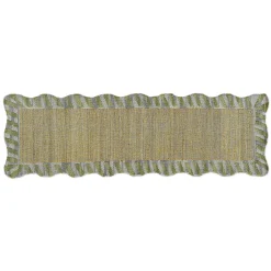Jute Scalloped Purple and Green 2'6" x 8' Runner