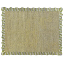 Jute Scalloped Purple and Green 8' x 10' Rug