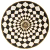 Kaleidoscope Black & Ivory Beaded Placemat