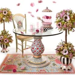 Light Flower Basket Side Chair