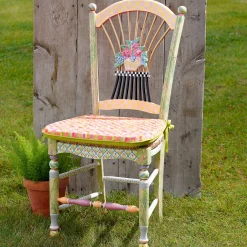 Light Flower Basket Side Chair