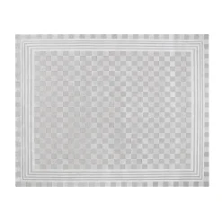 Light Grey Tonal Check 8' x 10' Rug