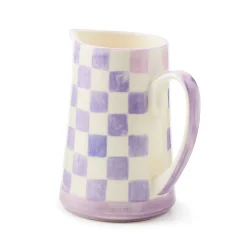 Lilac Check Pitcher