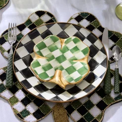 Lucky Check Clover Plate