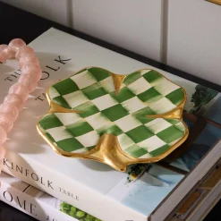 Lucky Check Clover Plate