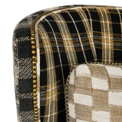 Mad for Plaid Wing Chair