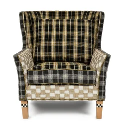 Mad for Plaid Wing Chair