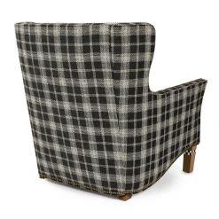 Mad for Plaid Wing Chair