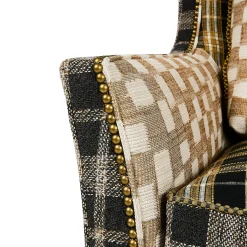 Mad for Plaid Wing Chair