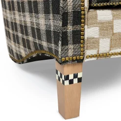 Mad for Plaid Wing Chair