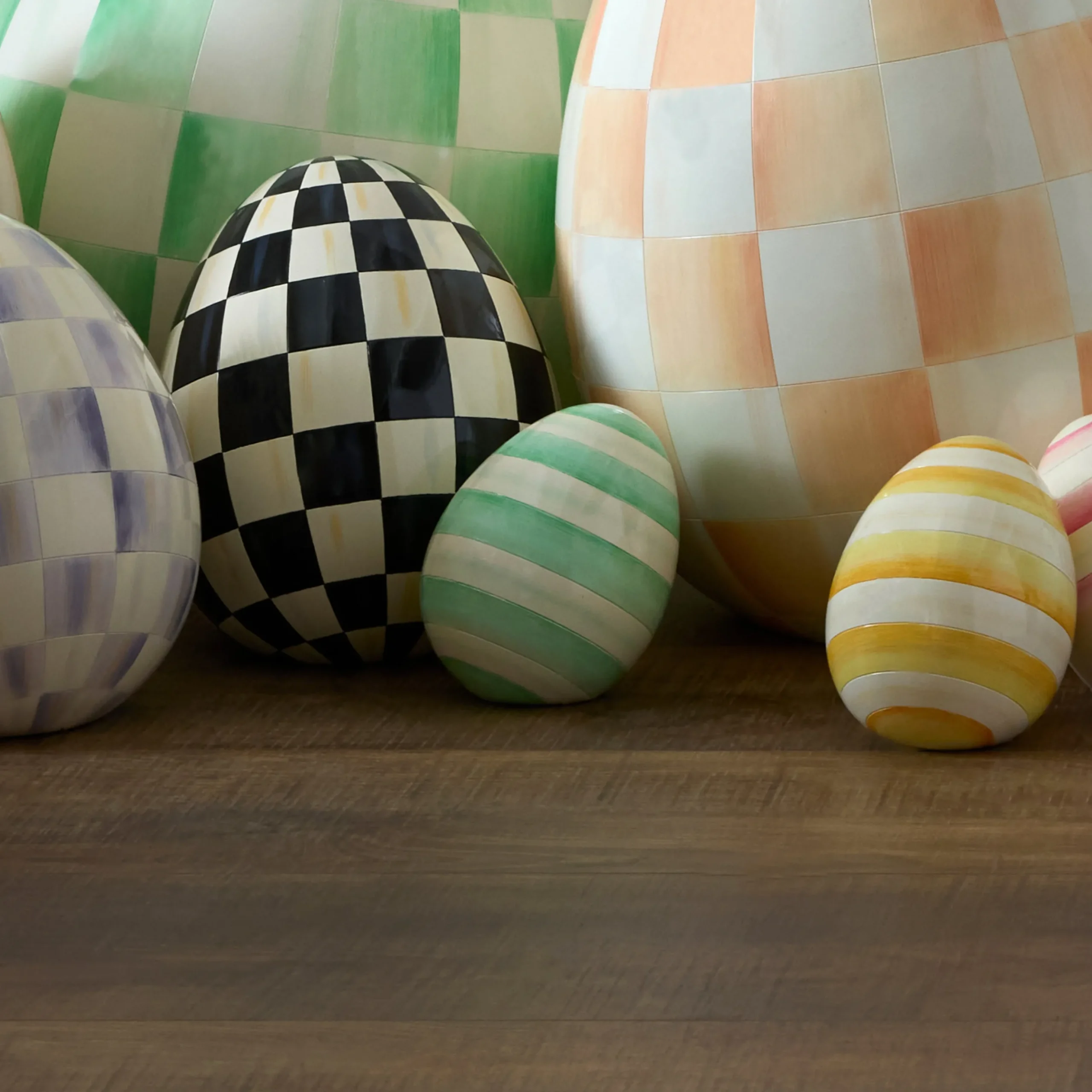 Mint Stripe Mini Egg
