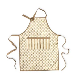Mocha Check Apron