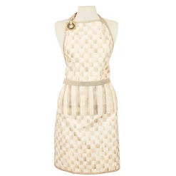 Mocha Check Apron