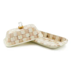 Mocha Check Butter Box
