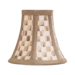 Mocha Check Chandelier Shade