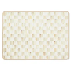 Mocha Check Cork Back Placemats, Set of 4