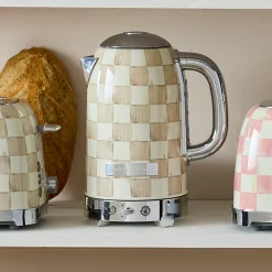 Mocha Check Electric Kettle