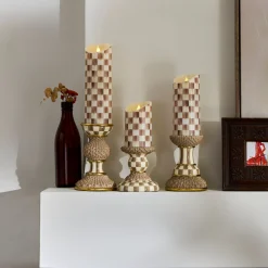 Mocha Check Flameless 5