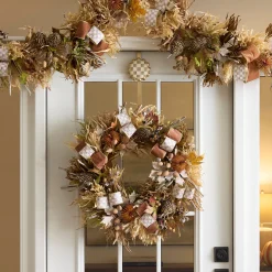 Mocha Check Harvest Garland