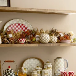 Mocha Check Harvest Garland