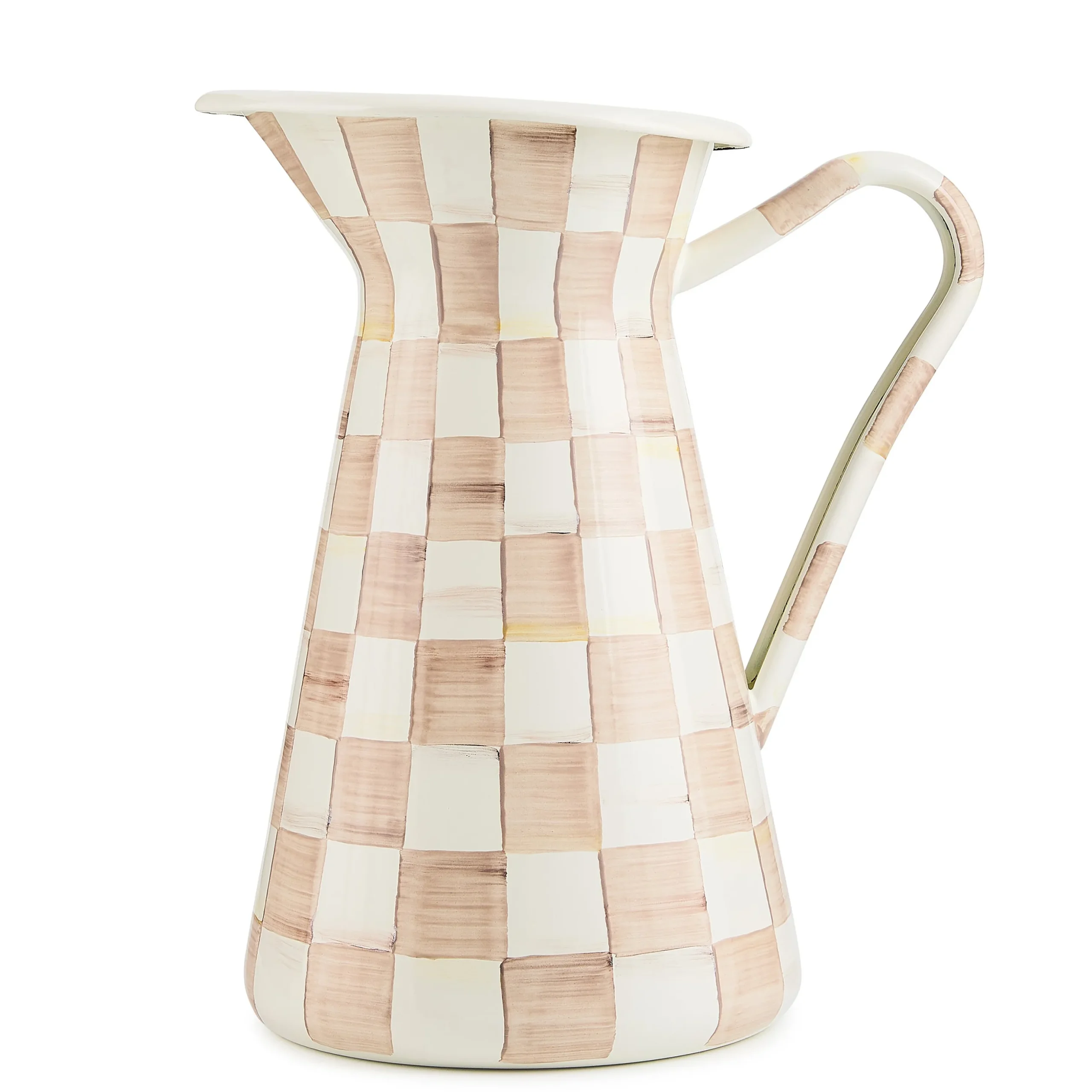 Mocha Check Large Practical Pitcher