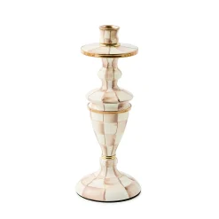 Mocha Check Medium Candlestick