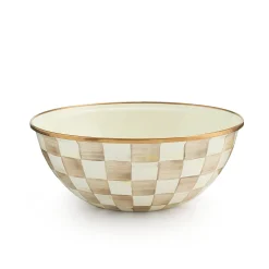 Mocha Check Medium Everyday Bowl