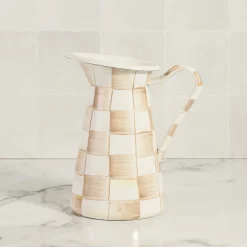 Mocha Check Medium Practical Pitcher