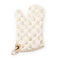 Mocha Check Oven Mitt