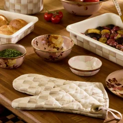 Mocha Check Oven Mitt